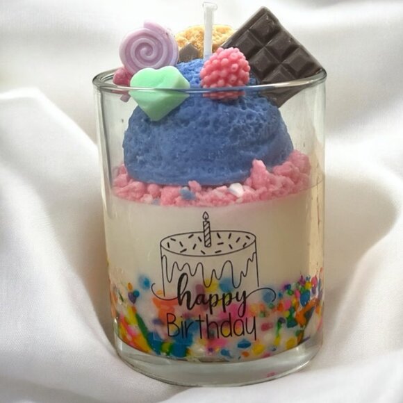 Handmade Happy Birthday Candle - Picture 1 of 3